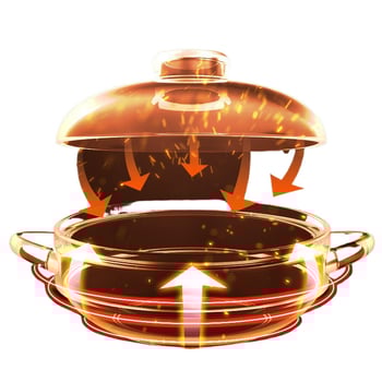 Vas ceramic de lut pentru orez, tocană și supă; compatibil cu flacără deschisă; rezistent la căldură, utilizare casnică