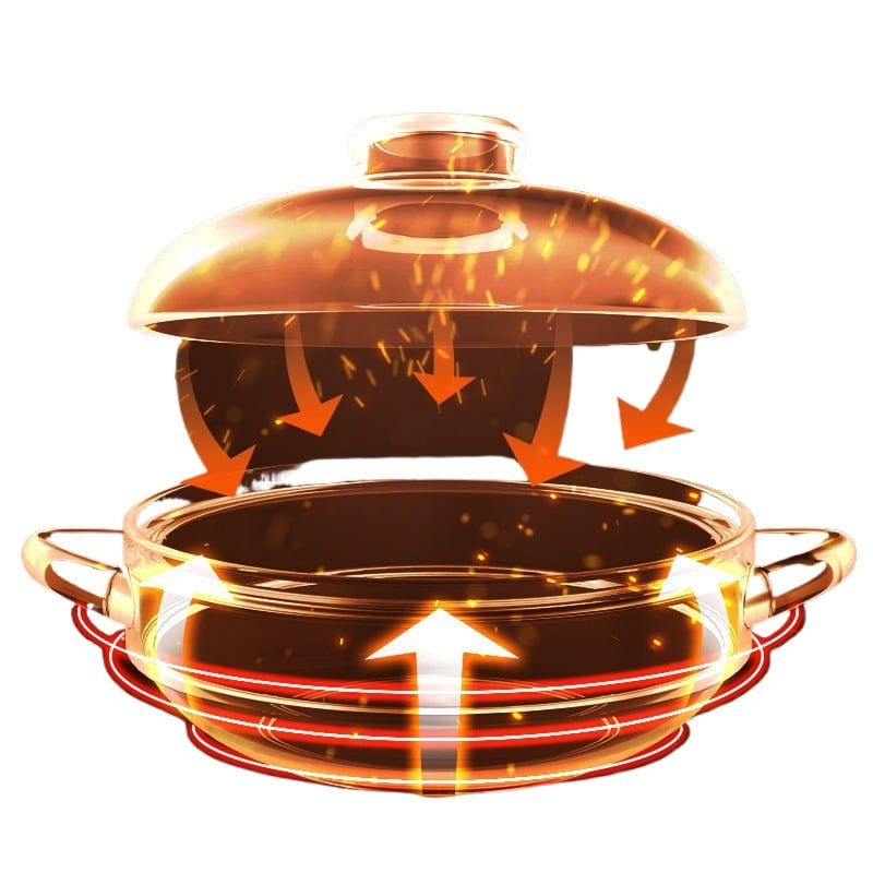 Vas ceramic de lut pentru orez, tocană și supă; compatibil cu flacără deschisă; rezistent la căldură, utilizare casnică