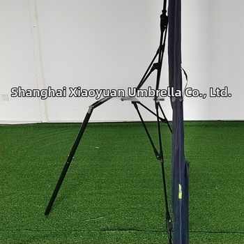 Preklopna barijera u kišobrana s 4 rebara, poliester tkanina, središnja šipka od čelika i aluminijska ručka