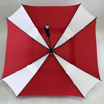 Fengyuqing golf kišobran, kvadratni dvostruki otporan na vjetar, automatsko otvaranje, duga drška, ravna šipka, prilagođeni logotip