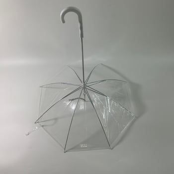 Parasol za kućne ljubimce za vanjsku upotrebu — plastični pokrov, čelične rebra, čelična šipka, bez ručke, kreativan dizajn