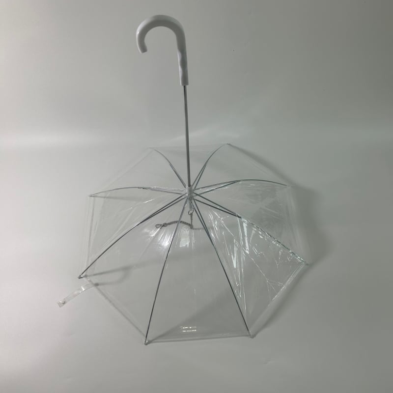 Parasol za kućne ljubimce za vanjsku upotrebu — plastični pokrov, čelične rebra, čelična šipka, bez ručke, kreativan dizajn