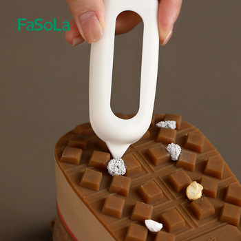 Četka za cipele od velura s mekanim vlaknima (PP, TPR; FaSoLa; njega cipala; moderni minimalistički dizajn)