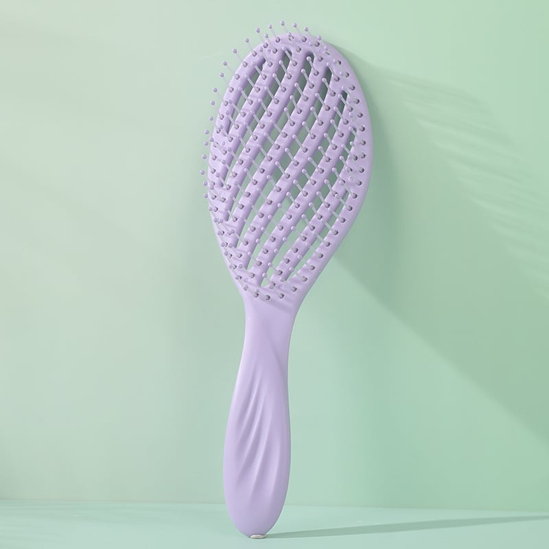 Četka za kosu, dvostruka upotreba mokro i suho, zakrivljeni dizajn, šuplja unutrašnjost, masažna funkcija, PP plast