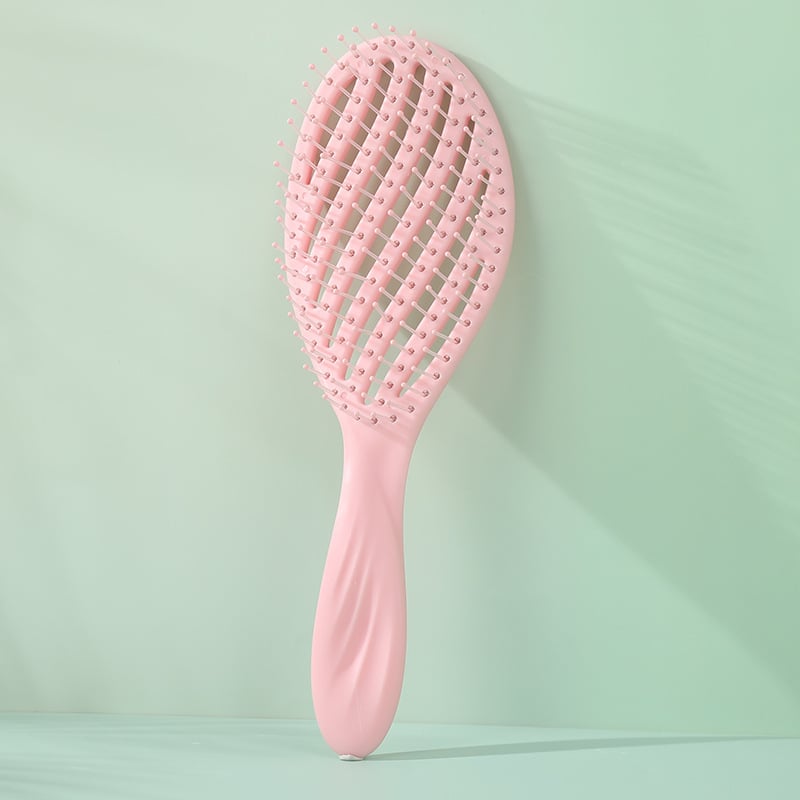 Četka za kosu, dvostruka upotreba mokro i suho, zakrivljeni dizajn, šuplja unutrašnjost, masažna funkcija, PP plast