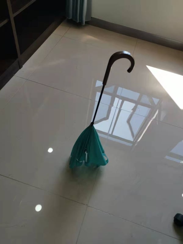 Kišobran za pse – okvir od čelika s 8 rebara, poliesterska navlaka, željezni štap, plastična ručka, ručno otvaranje/zatvaranje