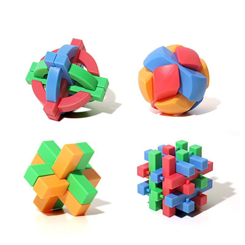 Пъзел с ключалка Лу Бан (Kongming Lock) – ABS, образователен, заключване и решаване на пъзели, възраст 7–14 г, персонализиране по изображение