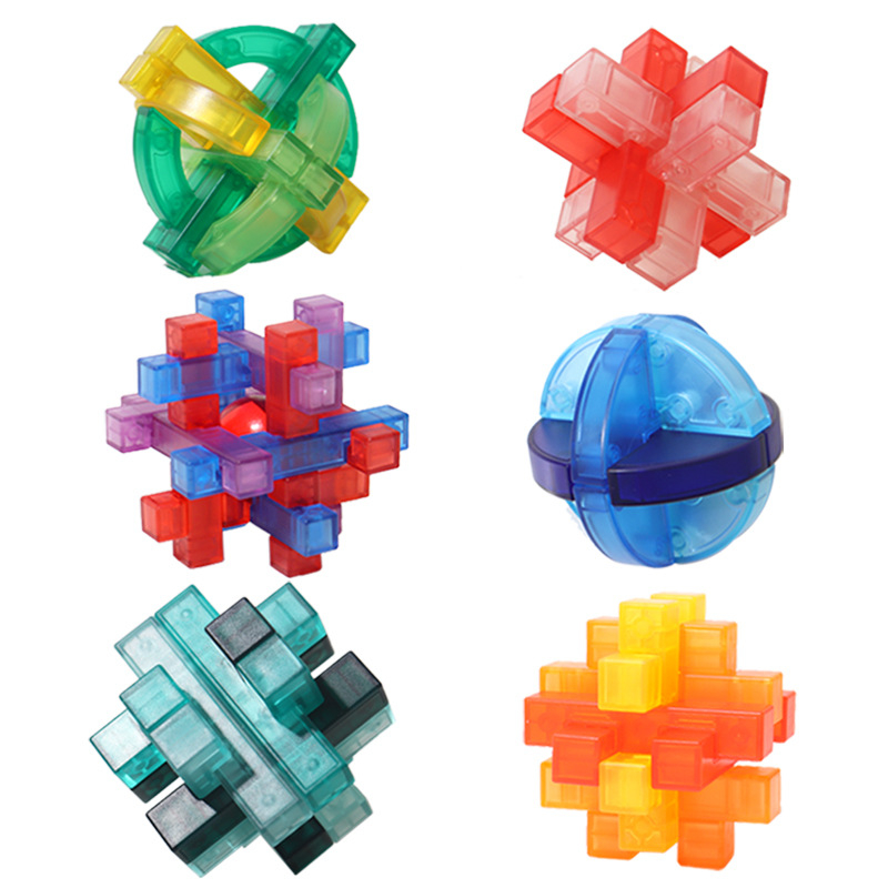 Пъзел с ключалка Лу Бан (Kongming Lock) – ABS, образователен, заключване и решаване на пъзели, възраст 7–14 г, персонализиране по изображение