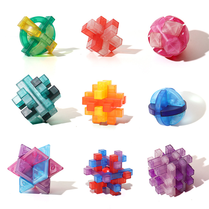 Пъзел с ключалка Лу Бан (Kongming Lock) – ABS, образователен, заключване и решаване на пъзели, възраст 7–14 г, персонализиране по изображение