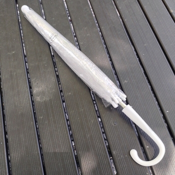 Dječji prozirni kišobran s 8 metalnih rebara, aluminijska šipka, ručno otvaranje i zatvaranje, mogućnost ispisa logotipa i prilagodbe