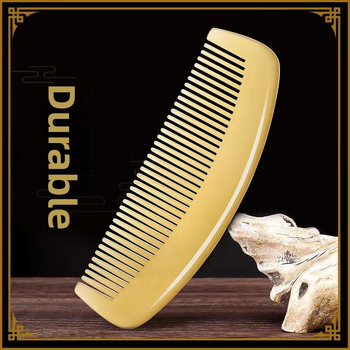 Hrebeň na vlasy v tvare polmesiaca, extra veľký, tepelne odolný plast, antistatický, s kontinuálnymi zubami