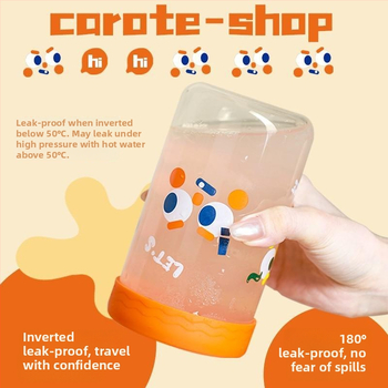 Staklena čaša sa slamkom za ured – odrasli – Marka: Other – Uvoz: Ne – Poklon: Ne