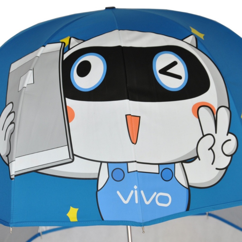 Dugi kišobran u stilu šešira s UV zaštitom, ručno otvaranje, okvir s 10 vlaknastih rebara, šipka od legure, drveni držač, prilagodljiv logo, pogodan za odrasle i djecu