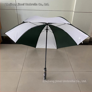 Golf kišobran s vlaknastim okvirom i šipkom od vlakana, EVA držač, 8 rebara, ručno otvaranje, poliester 190T