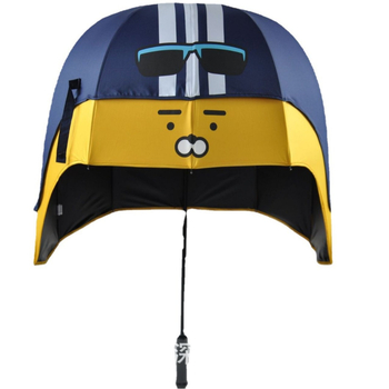 Dvostruki kišobran s kaciga stilom za odrasle, zaštita od sunca, okvir s 10 krakova od vlakna, željezni vrat, EVA držač, ručno otvaranje/zatvaranje, prilagodljivo