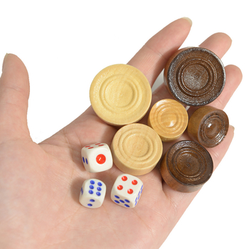 Drvena backgammon i šah ploča – prijenosna i sklopiva, tri u jednom, New Leaf, 14+