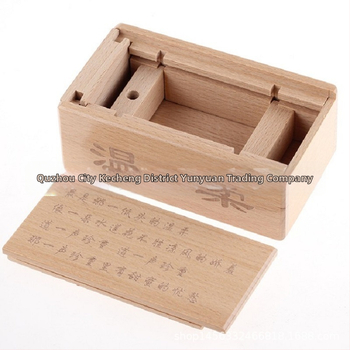 Drvena Kongming Lock slagalica kutija - retro trostruko otvaranje, mentalna zagonetka za bijeg (Porijeklo: Zhejiang · Materijal: Drvo · Kategorija: Kongming/Luban Lock · Dob: 7–14)