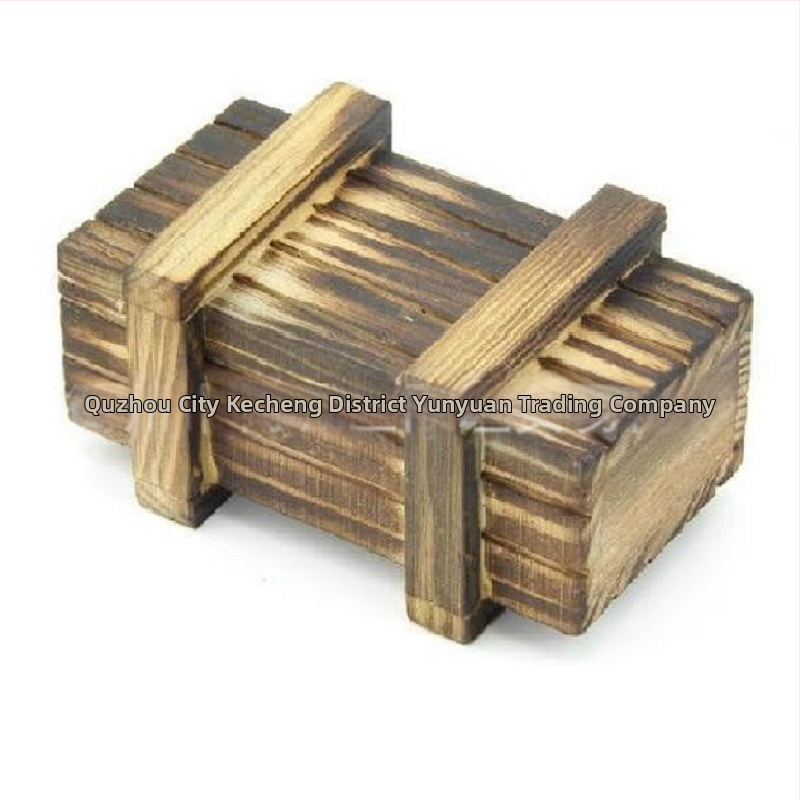 Drvena Kongming Lock slagalica kutija - retro trostruko otvaranje, mentalna zagonetka za bijeg (Porijeklo: Zhejiang · Materijal: Drvo · Kategorija: Kongming/Luban Lock · Dob: 7–14)