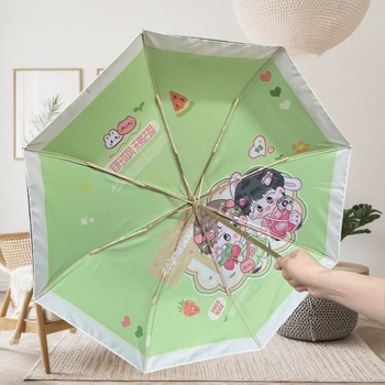 Prilagođeni sklopivi kišobran za sunce i kišu, aluminijski okvir od legure s dvostrukim slojem, 8 rebara, UPF >50, ručno otvaranje i zatvaranje, mogućnost otiska logotipa