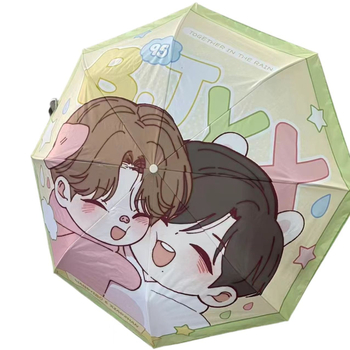 Prilagođeni sklopivi kišobran za sunce i kišu, aluminijski okvir od legure s dvostrukim slojem, 8 rebara, UPF >50, ručno otvaranje i zatvaranje, mogućnost otiska logotipa