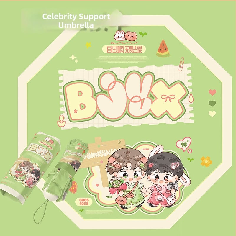 Prilagođeni sklopivi kišobran za sunce i kišu, aluminijski okvir od legure s dvostrukim slojem, 8 rebara, UPF >50, ručno otvaranje i zatvaranje, mogućnost otiska logotipa