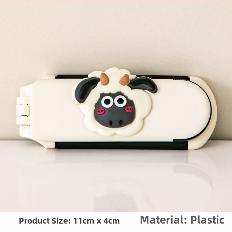 Sklápací mini hrebeň s vzdušným vankúšom a integrovaným zrkadlom – prenosný, kompaktný dizajn