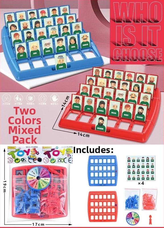 Guess Who I Am – Društvena igra s kartama i trakom za glavu – logičko zaključivanje, interaktivna zabava za djecu i obitelj (Plastične kartice; Društvene igre s kartama; Zabavna interakcija; 3C certifikacija: 2021152202038834)