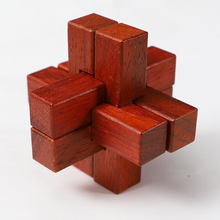 Drveni puzzle-ključ Kongming/Luban za odrasle i djecu — DIY i prilagodljiva, edukativna igračka za strpljenje i razvoj kognitivnih sposobnosti, za uzrast 7–14 godina