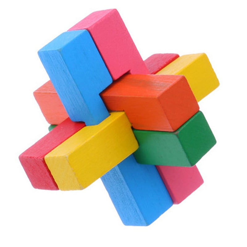 Drveni puzzle-ključ Kongming/Luban za odrasle i djecu — DIY i prilagodljiva, edukativna igračka za strpljenje i razvoj kognitivnih sposobnosti, za uzrast 7–14 godina