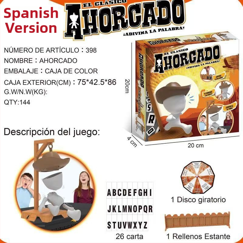 Magnetska Hangman igra s tajnom riječju – kartična društvena igra s magnetskom vješalicom, za uzrast 15–35