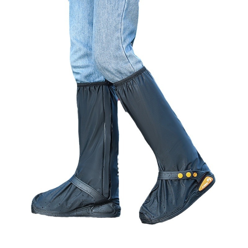 Καλύμματα αδιάβροχων μποτών ενηλίκων – παχύ PVC, αντιολισθητική σόλα, ανθεκτικά στη φθορά, κάλυμμα ψηλών μποτών για υπαίθρια ποδηλασία και μοτοσικλέτα