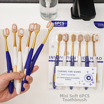 Baik οδοντόβουρτσα για ενήλικες, μαλακές τρίχες, σετ 6 τεμαχίων, μιας χρήσης