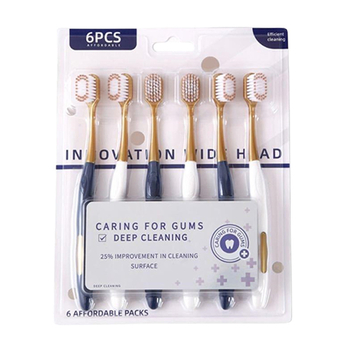 Baik οδοντόβουρτσα για ενήλικες, μαλακές τρίχες, σετ 6 τεμαχίων, μιας χρήσης