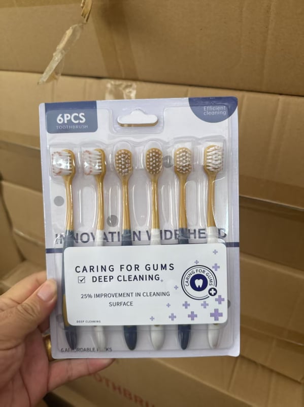 Baik οδοντόβουρτσα για ενήλικες, μαλακές τρίχες, σετ 6 τεμαχίων, μιας χρήσης