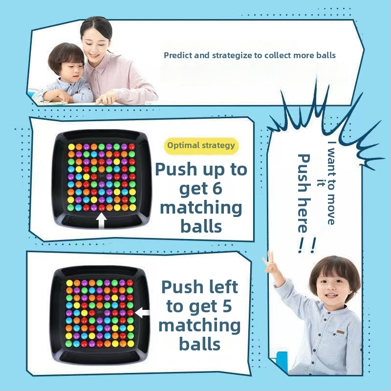 Stolna igra za pamćenje i razmišljanje za obitelj - razvija mišljenje, koordinaciju ruke i oka te interakciju roditelja i djece (materijal: plastika)