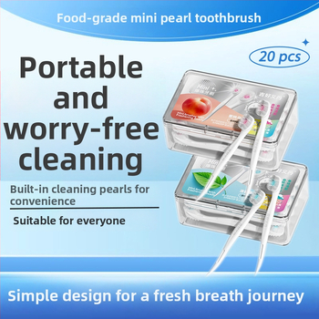 Еднократна зъбна четка, мини за пътуване, за възрастни, кутия с 20 бр.