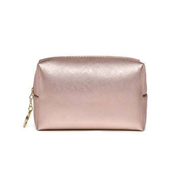 Τσαντάκι καλλυντικών από PU, με φερμουάρ, εσωτερική επένδυση από νάιλον, αδιάβροχο, τετράγωνης μορφής