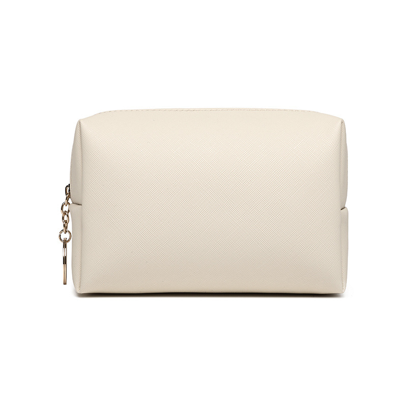 Τσαντάκι καλλυντικών από PU, με φερμουάρ, εσωτερική επένδυση από νάιλον, αδιάβροχο, τετράγωνης μορφής