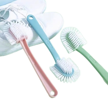 Četka za cipele s petostrukom glavom, mekane plastične dlačice, minimalistički dizajn, kućno čišćenje