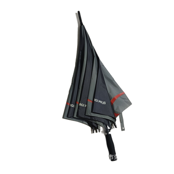 Διαφημιστική ομπρέλα με μακριά λαβή, σκελετός από ίνες με 8 ραβδούς, ύφασμα πολυεστέρα 190T, EVA λαβή, χειροκίνητο άνοιγμα-κλείσιμο, εκτύπωση λογοτύπου και προσαρμογή
