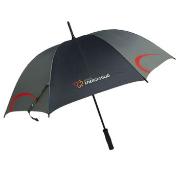 Διαφημιστική ομπρέλα με μακριά λαβή, σκελετός από ίνες με 8 ραβδούς, ύφασμα πολυεστέρα 190T, EVA λαβή, χειροκίνητο άνοιγμα-κλείσιμο, εκτύπωση λογοτύπου και προσαρμογή