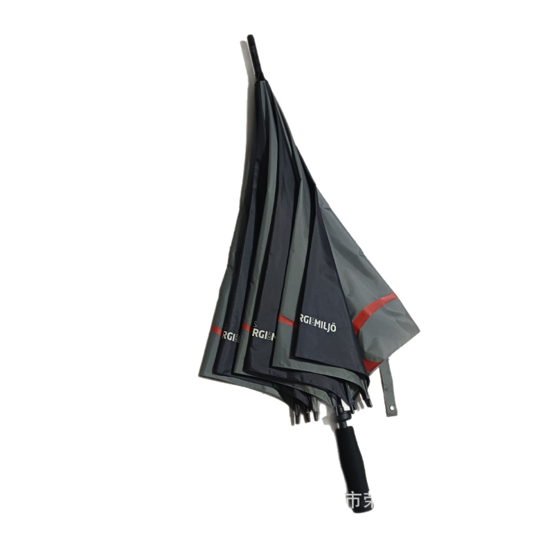 Διαφημιστική ομπρέλα με μακριά λαβή, σκελετός από ίνες με 8 ραβδούς, ύφασμα πολυεστέρα 190T, EVA λαβή, χειροκίνητο άνοιγμα-κλείσιμο, εκτύπωση λογοτύπου και προσαρμογή