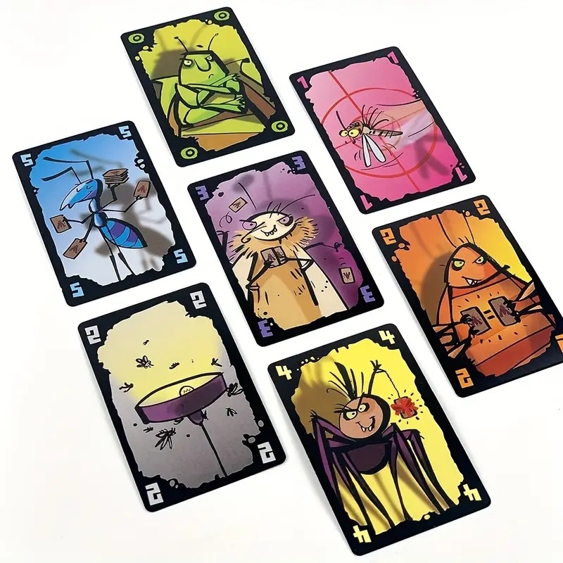 Joc de societate cu cărți – divertisment, dezvoltare intelectuală, interacțiune, cultivarea intereselor, raționament logic (Material: hârtie; Ambalaj: cutie color; Categorie: joc cu cărți; Vârstă: peste 14 ani)