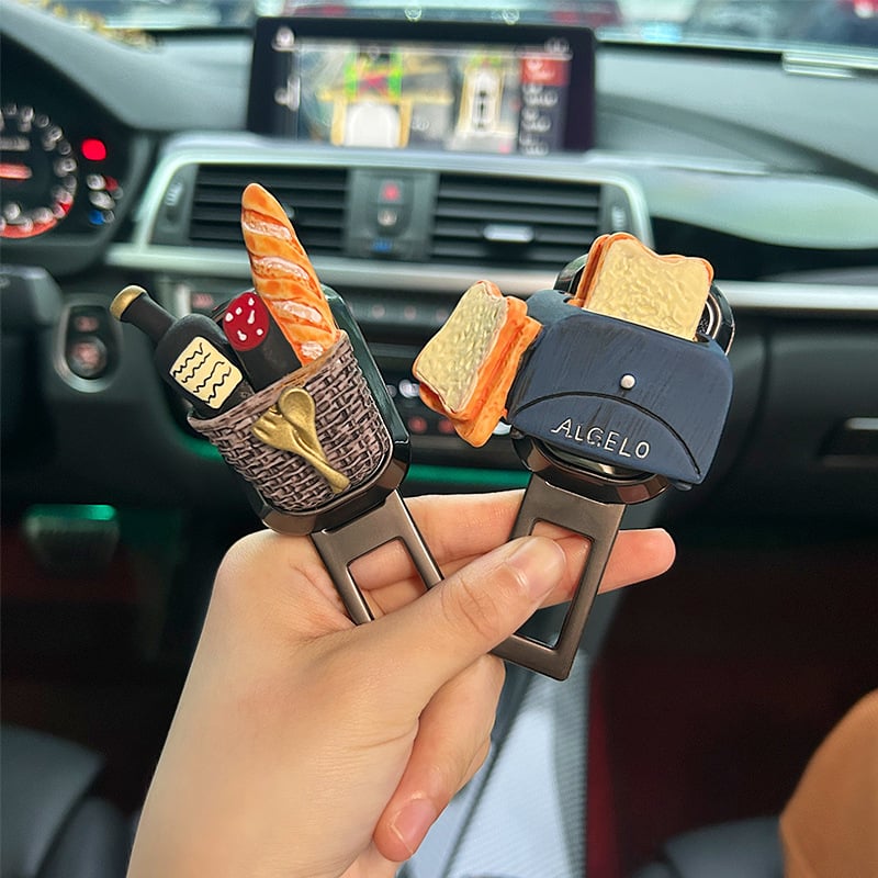 Regulator sigurnosnog pojasa za automobil s bajonetnim priključkom za dječji sigurnosni pojas — produžetak i ograničivač