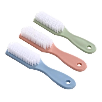 Perie pentru pantofi cu mâner lung, multifuncțională pentru pantofi și haine, fir de nylon, stil minimalist