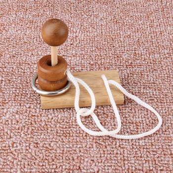 Puzzle din lemn Kongming/Luban Lock – puzzle cu trei coloane, soluții cu o singură coloană și cu două coloane, jucărie educativă pentru 7–14 ani