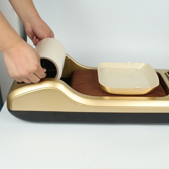 Mașină de folie pentru încălțăminte - Automat pentru uz casnic, film îngroșat cu adeziv puternic, rezistent la apă, antibacterian, rezistent la praf