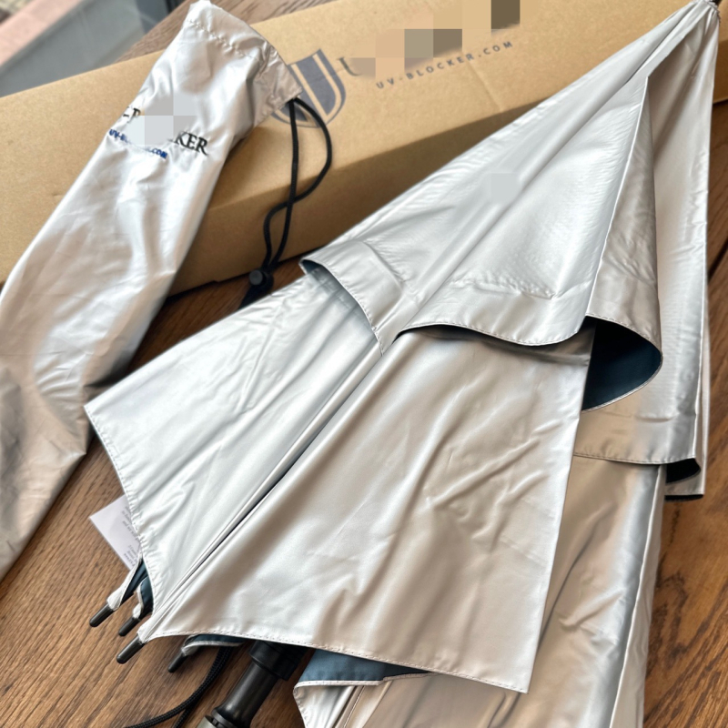 UV kišobran s aluminijskim okvirom, ručno otvaranje i zatvaranje, UPF 30+, otporan na vjetar i kišu, veliko sjenilo