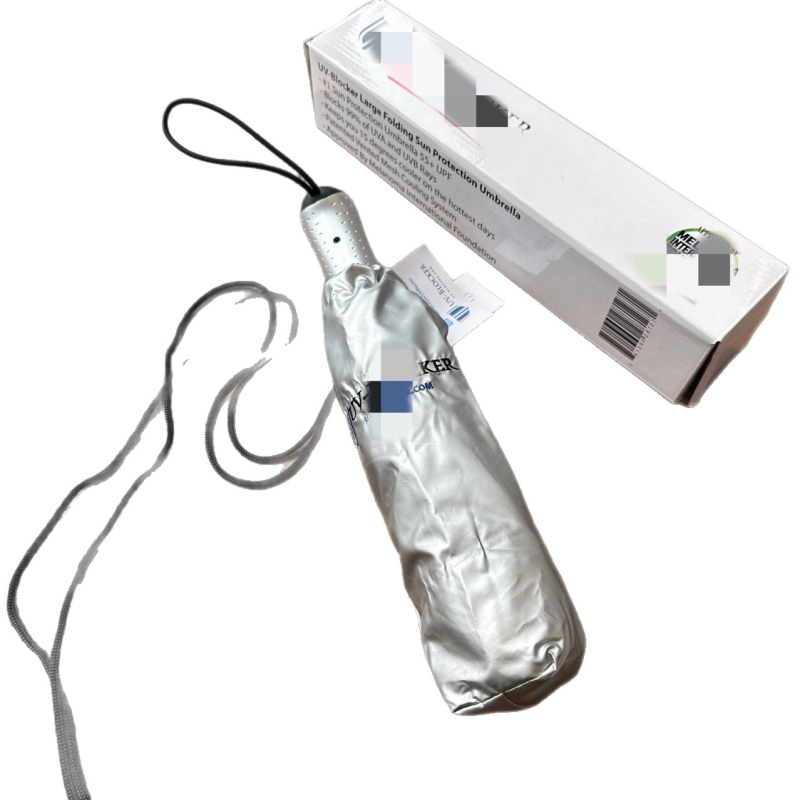 UV kišobran s aluminijskim okvirom, ručno otvaranje i zatvaranje, UPF 30+, otporan na vjetar i kišu, veliko sjenilo