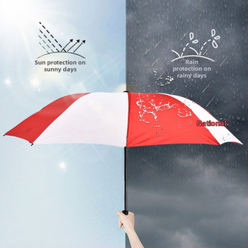 8-rebrni kišobran, ručno otvaranje, 190T tkanina, čelični okvir, UV zaštita UPF50+, tisk logotipa
